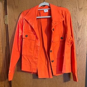 CAbi Vibrant Orange Utility Jacket